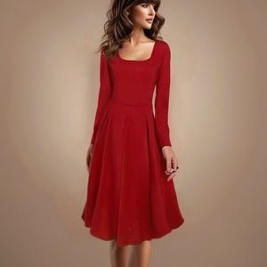 Red Knit Dress